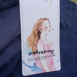 PRETTYGARDEN Women's Summer Dress Casual V Neck Short Sleeve Swiss Dots Elastic Waist A-line Flowy Mini Dresses

