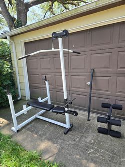 Parabody Olympic Bench Press with Lat Pulldown and Low Row
