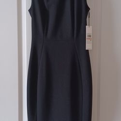 NWT Calvin Klein Black Sheath Dress