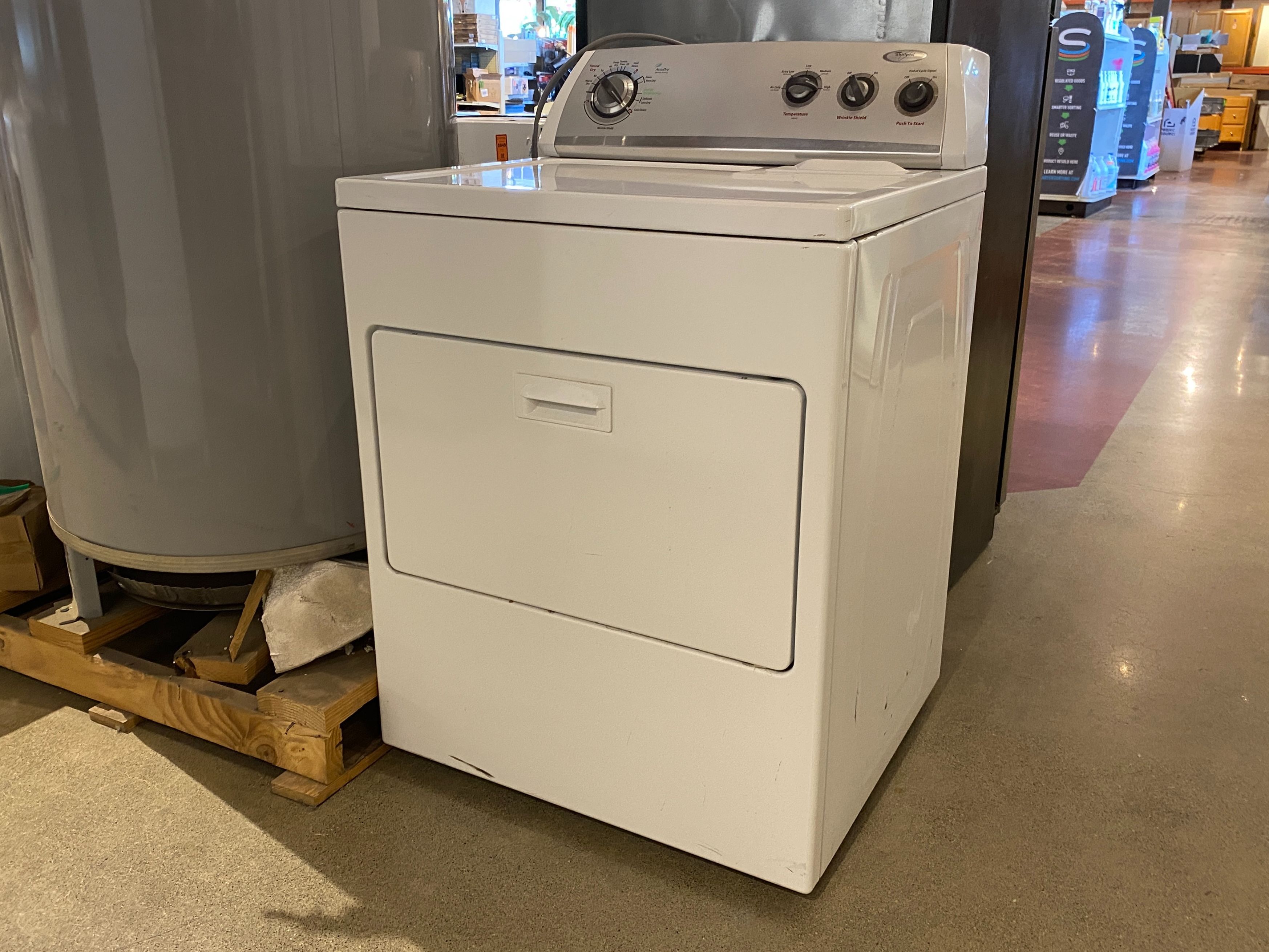 WHIRLPOOL White Front Load Dryer Model#WED5300VW0
