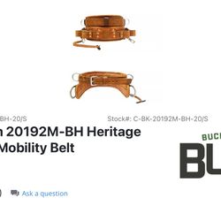 Buckingham 20192M-BH Heritage Short Back Mobility Belt