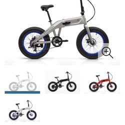 Brand new folding fat tire electric mountain bike."
