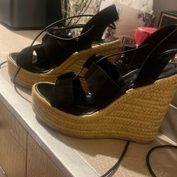 Espadrille Wedges Saint Laurent