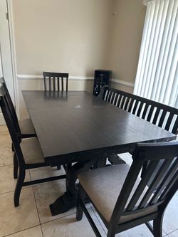 Barn style dining table
