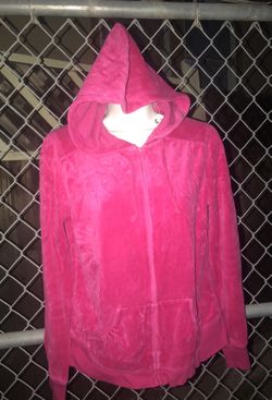 Pink velvet sweater hoodie