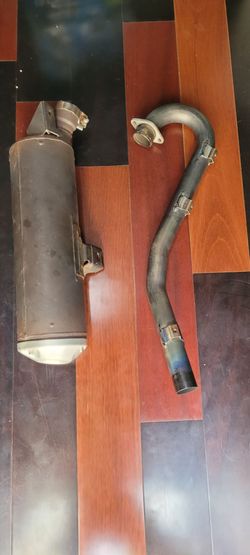 Kawasaki KFX450R stock exhaust