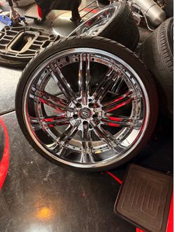 24” chrome rims 5x115