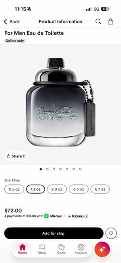 Coach For Men Eau de Toilette 1.3 oz