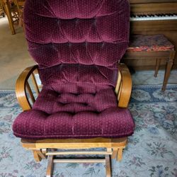 Maternity Rocking Chair Maroon