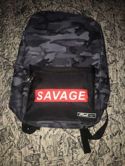Camouflage Savage Book Bag