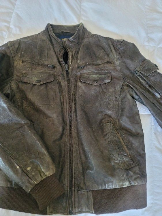 Zara Men's Leather Jacket 
