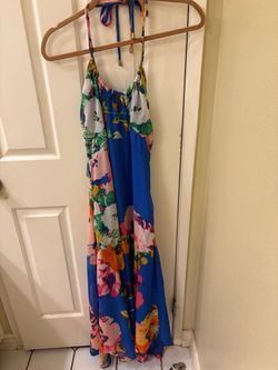 Floral Halter Maxi Dress