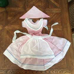 Vintage 5 Piece, Handmade  Doll Outfit, 7 1/2 Inch Waist