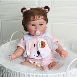 Reborn Baby Dolls Girl Maddie - 20 Inch Realistic Newborn Lifelike Real Baby Dolls That Look Real Soft Vinyl Doll Gift for Kids Age 3+