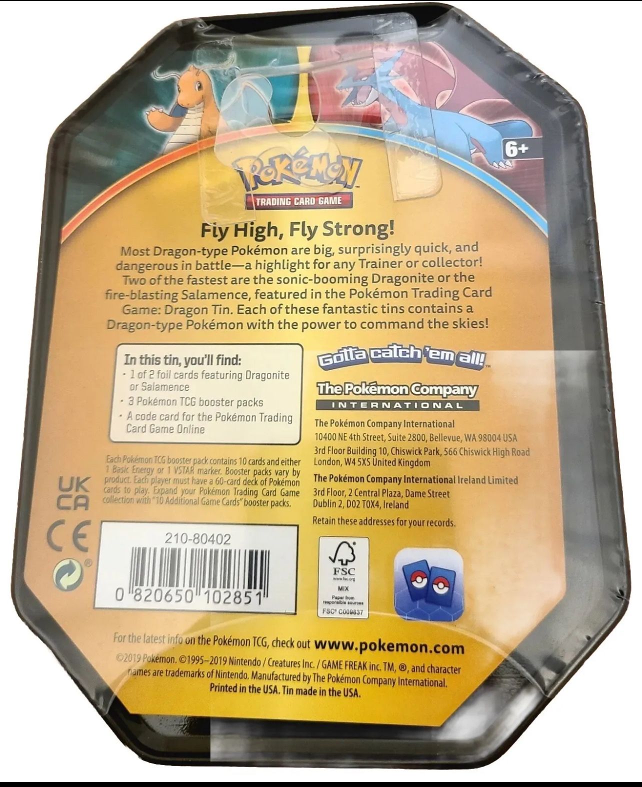 dragonite pokemon card tin Dragonite Dragons Tin - Miscellaneous Cards & Products