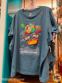 disneyland-toontown merchandise souvenirs runaway railaway blue adult shirt