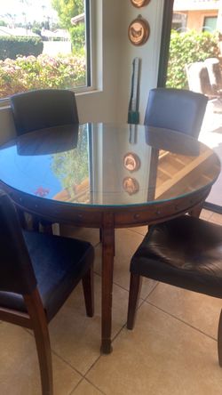 Round Wood Dining Table