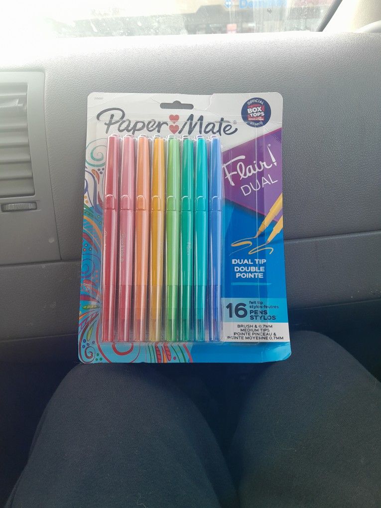 Paper Mate Flair Dual 16count Double Point Pens