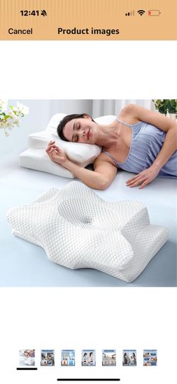 Neck Pillow for Sleeping, Ergonomic Contour Side Sleeper Pillows for Adults