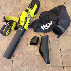 RYOBI 40V HP Brushless 100 MPH 600 CFM Cordless Leaf Blower/Mulcher/Vacuum ( Tool-Only)