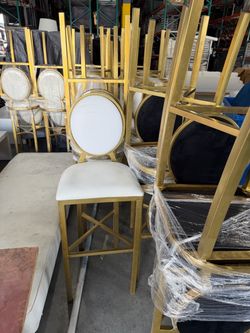 Gold barstools