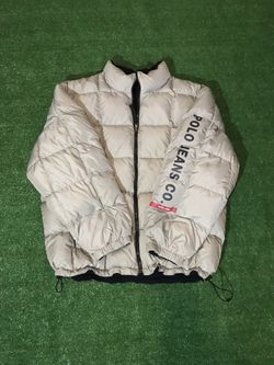 Vintage polo jeans reversible down jacket