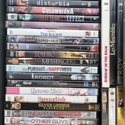 DVD Movies: $10 for 12 DVDs - 20 for 25 DVDs - $40 for 50 DVDs - $2 Each