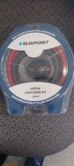 Blaupunkt 4-gauge CCA Amp Wire Kit, New Sealed Package 