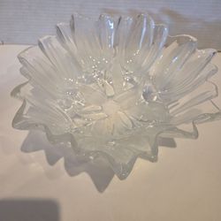 Glass tulip bowl home decor decoration serve ware serving ware