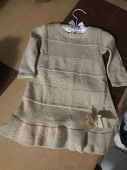 Baby girl 6month gold dress