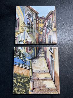 MCM Hand-painted Ceramic Tile Alfama Lisboa Portugal