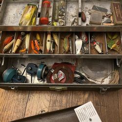 Old fishing, lures and weights and hooks in very nice shape. I’ve got tool boxes full.
