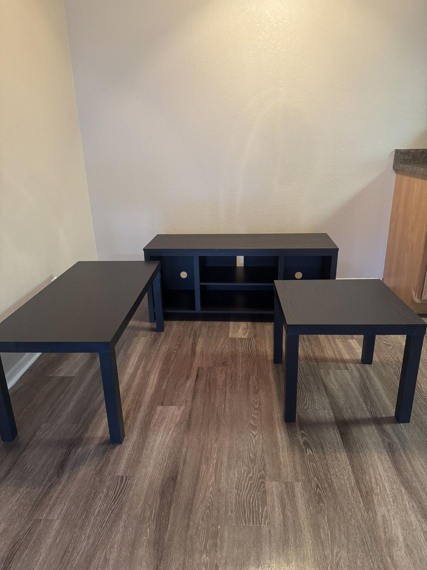 Living Room Set: Tv Stand/Console Table, Coffee Table, Side Table