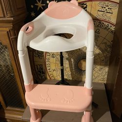 SKYROKU Toilet Potty Training Seat with Step Stool Ladder,