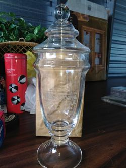 Glass award dish container