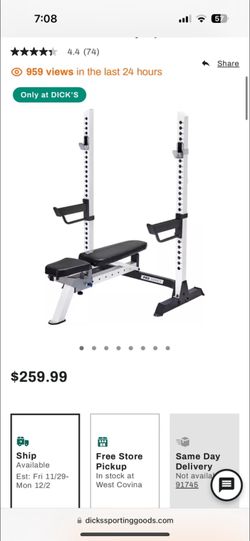 Complete Fitness Gear pro Olympic Bench