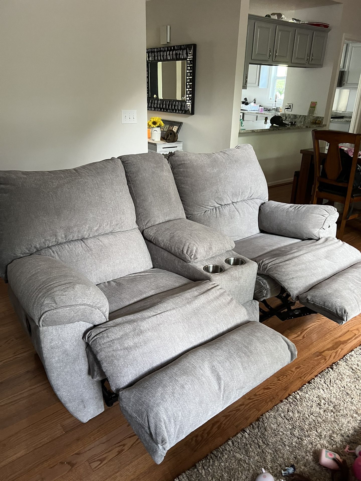 Fabric Loveseat Only 6 Months Old- Like New