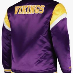 Minnesota Vikings NFL Throwback Jacket 4XLT