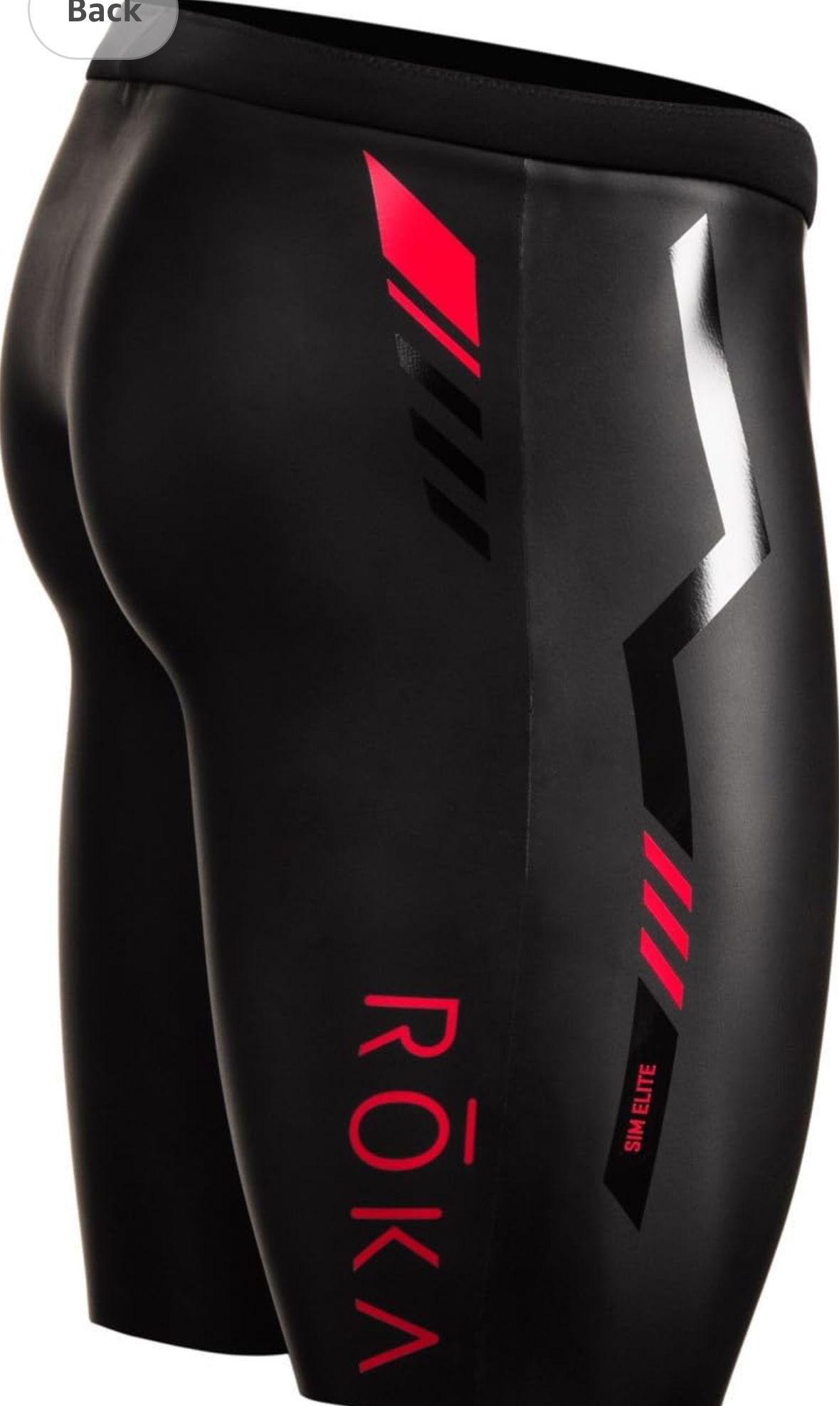 ROKA Men's SIM Elite II Neoprene Buoyancy Shorts for Swimming Racing and Triathlon