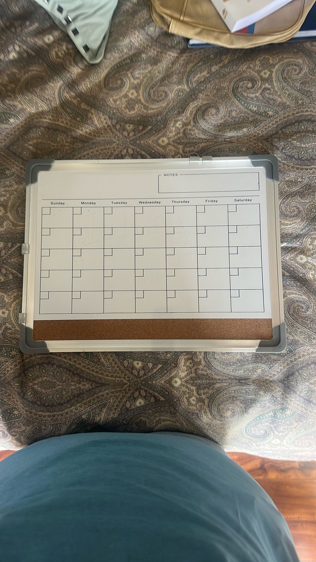 Dry Erase Monthly Calendar
