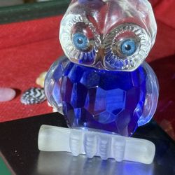 Crystal Owl Figurine 