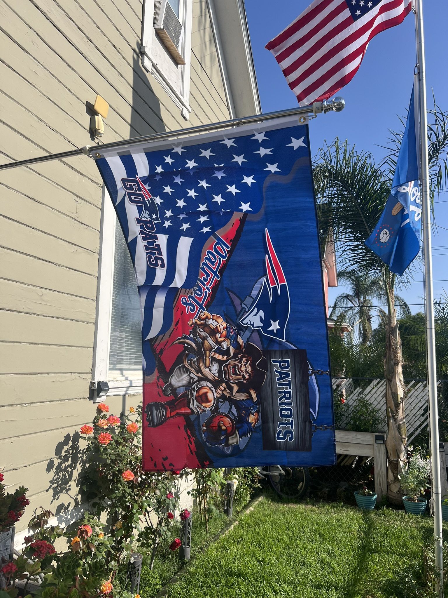 New England Patriots Flag Size 3ftx5ft
