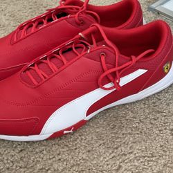 Men’s New Puma Red Ferrari Shoes Size 11