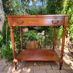 Vintage Bombay Company Table Cherry Bombay Company Entryway Table Foyer Table Sofa Table Cherry Finish Vintage Table