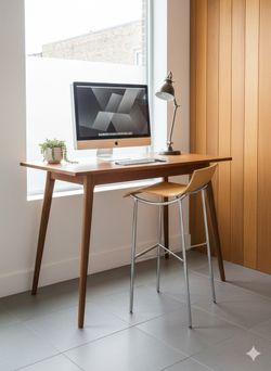 Authentic Vintage Karim Rashid "Arp" MCM plywood stool Pure Design award-winning design mid-century modern

​