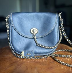 COACH TURNLOCK SADDLE BAG