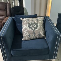 Blue Love Seat & Chair $200 OBO
