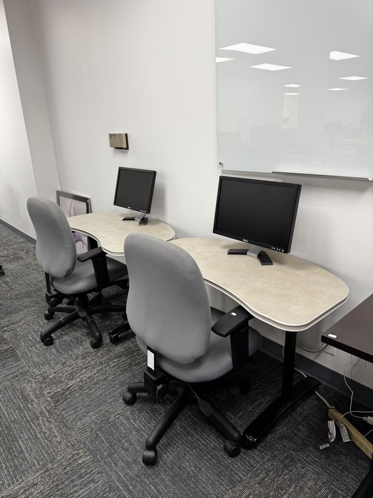Kidney Shaped Mobile Desk