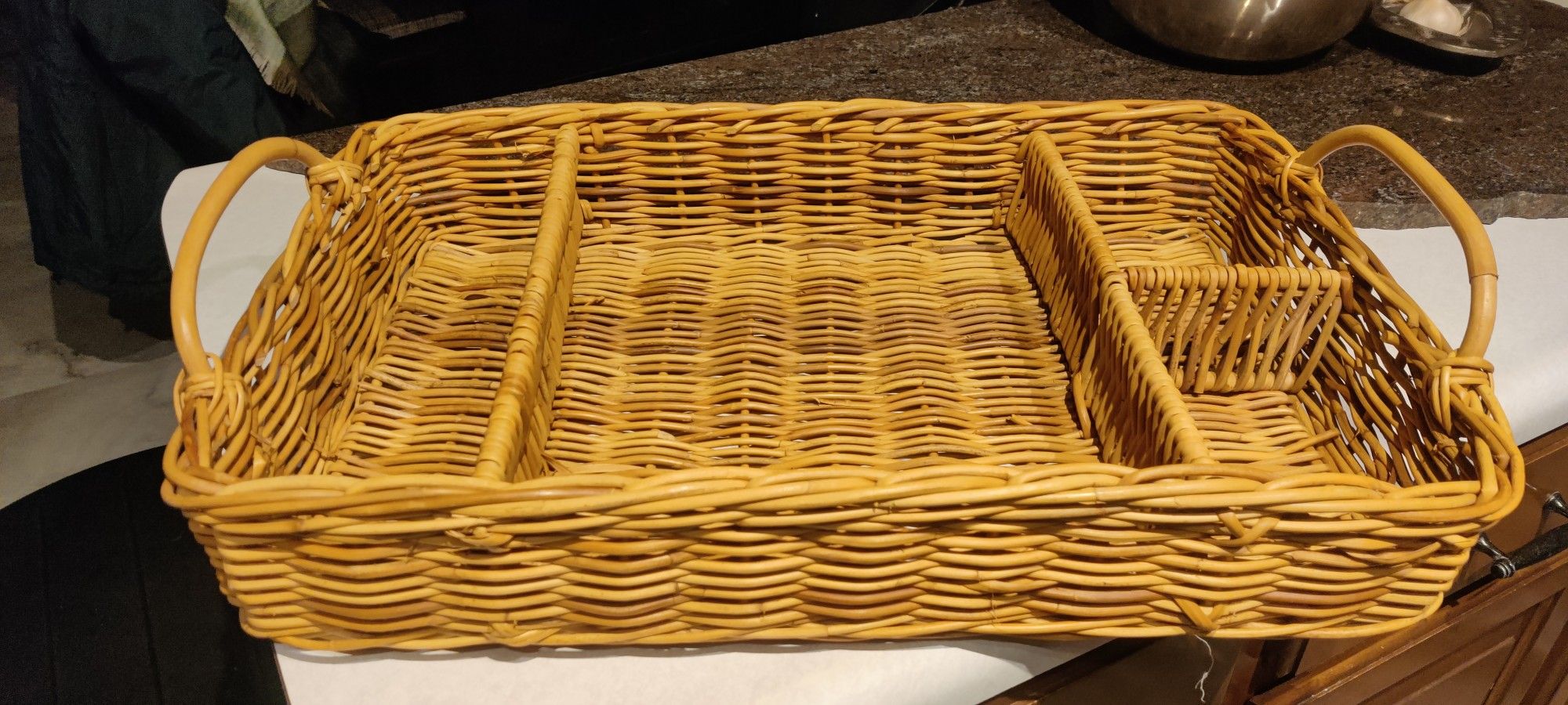 Wicker Serving Basket