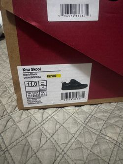 Vans Knu Skool Black/Black Men's Size 11